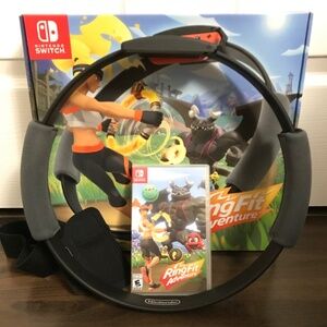 Ring Fit Adventure Nintendo Switch Game Complete Set Ring and Leg Strap Included